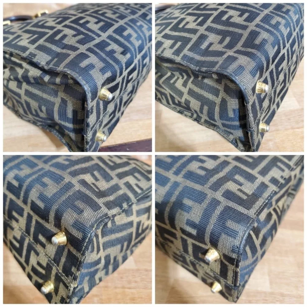 Authentic Fendi zucca Book Tote/Tote - Picture 9 of 12